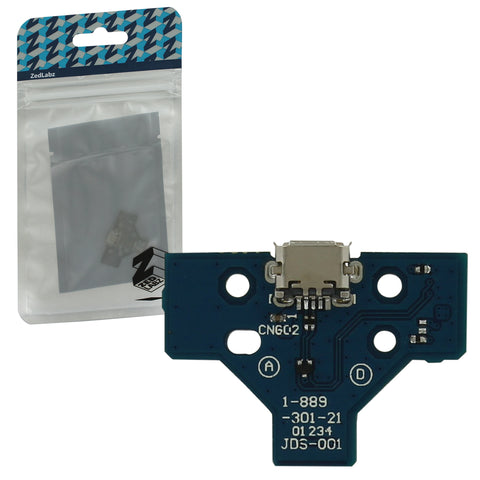 ZedLabz 14 pin V1 micro USB charging socket ic board for Sony PS4 controllers JDS-001