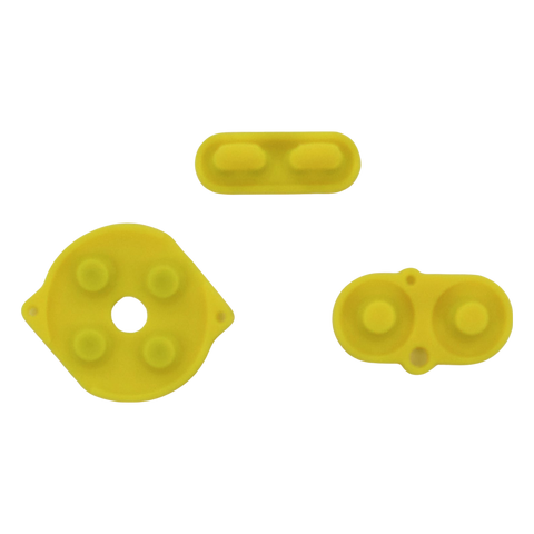Conductive Silicone Button Contacts Kit For Nintendo Game Boy Color - Yellow | ZedLabz