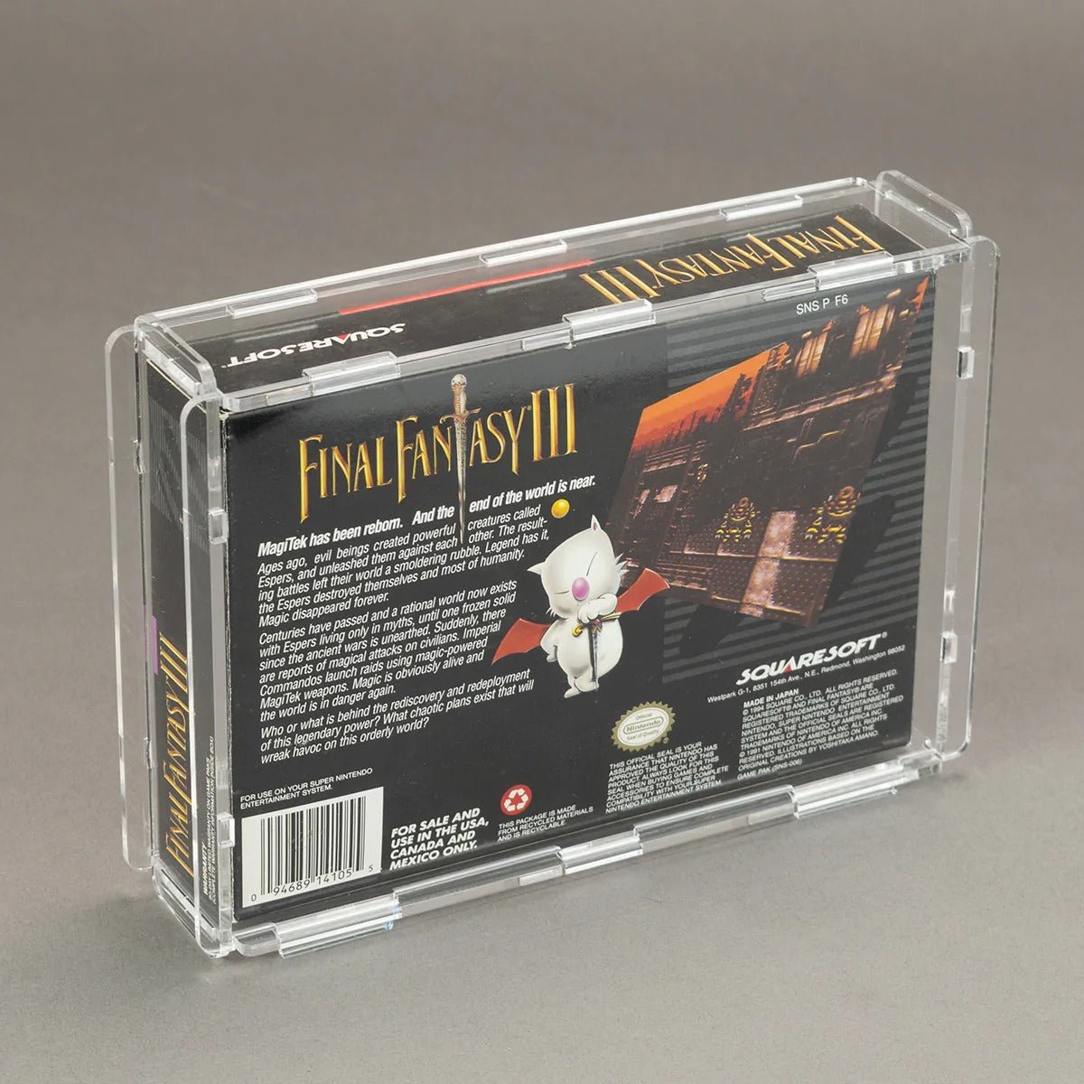 Köffin display case for Super Nintendo Snes boxed game | Rose Colored Gaming - 3