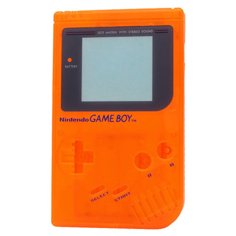 ZedLabz replacement housing shell case repair kit for Nintendo Game Boy DMG-01 - clear orange