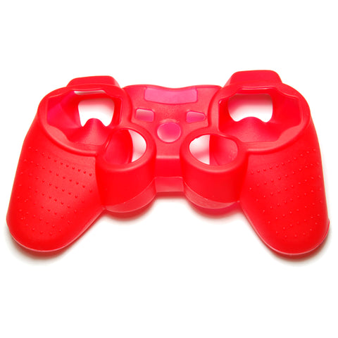 ZedLabz value Silicone Gel Skin Cover Case Grip For Sony PS3 Controller - Red