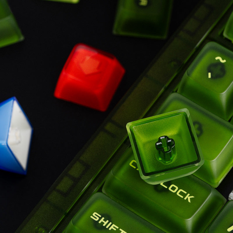 Retro Mechanical Keyboard RGB Bluetooth, 2.4G & wired for Windows & Xbox - officially licensed - UK ISO layout - Xbox Edition | 8BitDo