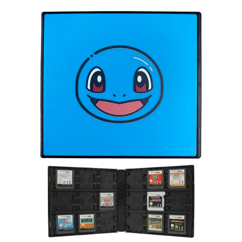 18 game cartridge storage case for Nintendo 3DS, New 3DS XL, 2DS & DS - Pokemon inspired Squirtle edition