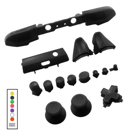 Full Button Set For Xbox One Slim 1708 Controllers - Black | ZedLabz
