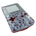 UV Printed shell for Nintendo Game Boy Color custom Boo inspired design - UV printed front & clear red back housing | Jamesyplays