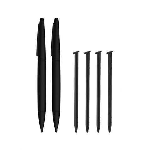 Replacement Standard & XL Stylus Pen Pack For 2015 Nintendo New 3DS - 6 Pack Black | ZedLabz