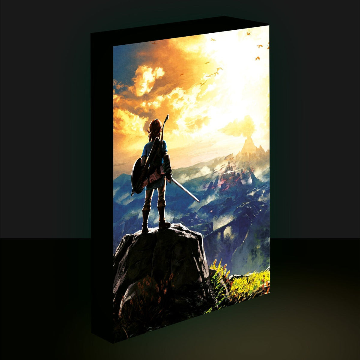 The Legend of Zelda Into the Wilds light up canvas wall art 30 x 40cm | Pyramid