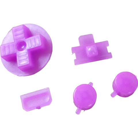 Button Set For Original Game Boy DMG 01 - Hyperwave (Purple To Pink) | Retro Modding