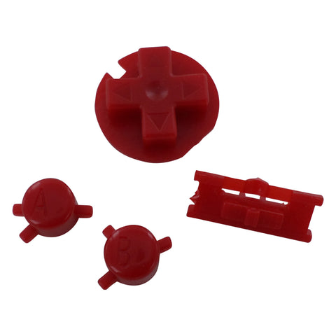 Replacement Button Set For Nintendo Game Boy Color - Red | ZedLabz