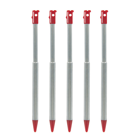 Metal Extendable Stylus For 2012 Nintendo 3DS - 5 Pack Red | ZedLabz 