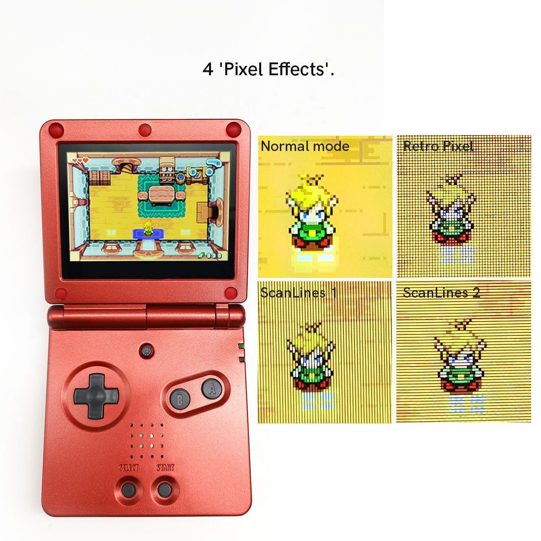 Laminated 3.0 IPS LCD screen kit for Nintendo Game Boy Advance SP no solder drop in backlight display [GBA SP AGS] | HISPEEDIDO - 4