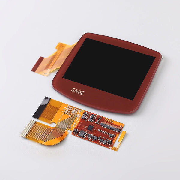 Laminated IPS 3.0 inch backlight LCD screen kit for Nintendo Game Boy Advance GBA AGB with bracket - Super Famicom red | Funnyplaying