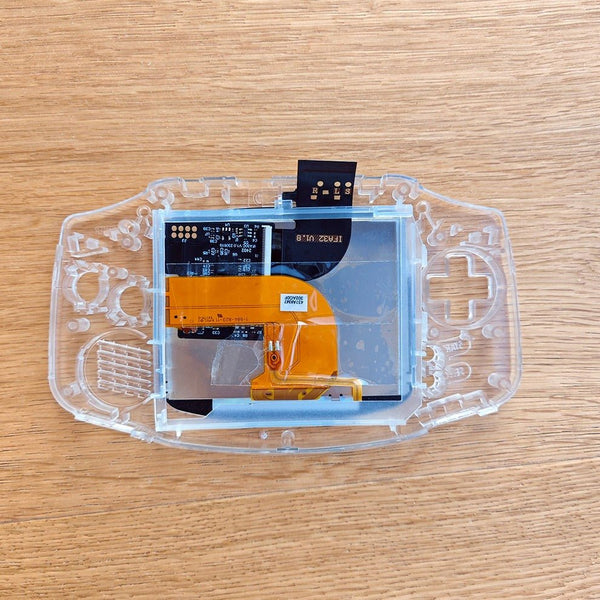 Laminated IPS 3.0 inch backlight LCD screen kit M2 for Nintendo Game Boy Advance GBA AGB with bracket - black / lake blue | Funnyplaying