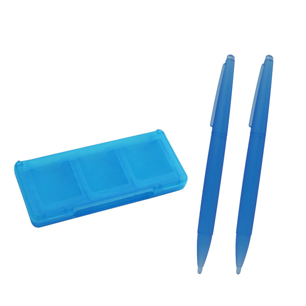 Large Stylus & Game Cartridge Case Set For Nintendo DS Family - Blue | ZedLabz