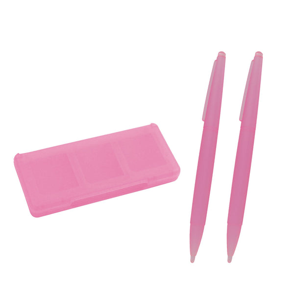 Large Stylus & Game Cartridge Case Set For Nintendo DS Family - Pink | ZedLabz