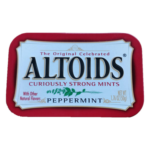 Laser cut & etched empty Altoids mint tin housing case For MintiPi Lite console - Red | Helder Game Tech