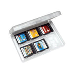 Game case for 3DS, 2DS & DS game cartridges storage box travel holder 24 in 1 - white REFURB | ZedLabz