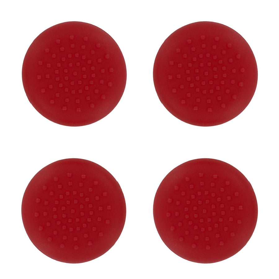 TPU analogue thumb grip stick concave covers caps for Xbox 360 - 4 pack red | ZedLabz