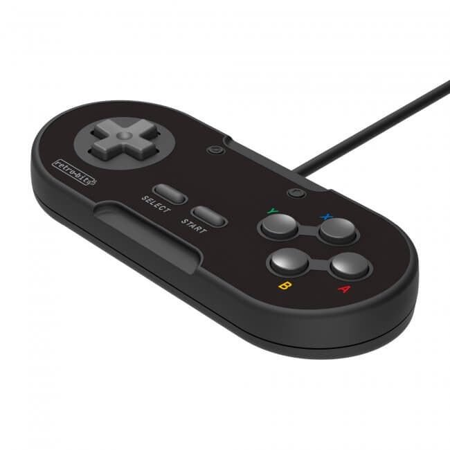 Legacy16 wired USB Snes style controller gamepad for Nintendo Switch, PC, Mac & USB devices - Black | Retro - Bit - 5