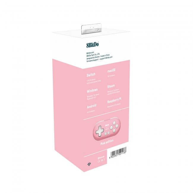 Zero 2 mini Bluetooth controller for Switch, Windows, macOS & Android - Pink Edition | 8BitDo