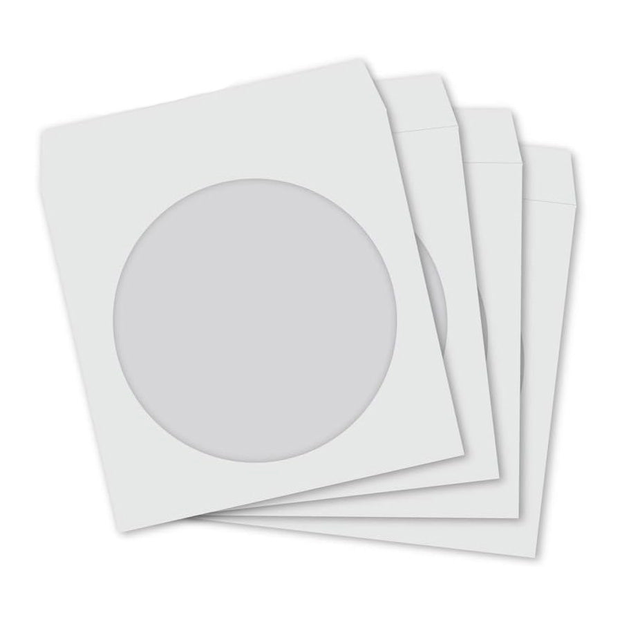 Paper CD/DVD sleeves with clear window - 100 pack | ZedLabz