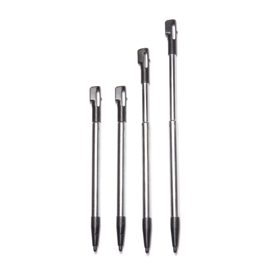 Replacement Extendable Metal Stylus Pens For Nintendo DSi - 4 Pack Black | ZedLabz