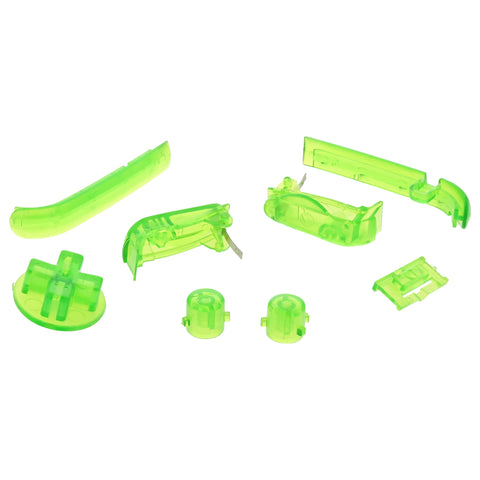 Replacement Button Set For Nintendo Game Boy Advance - Clear Green | ZedLabz