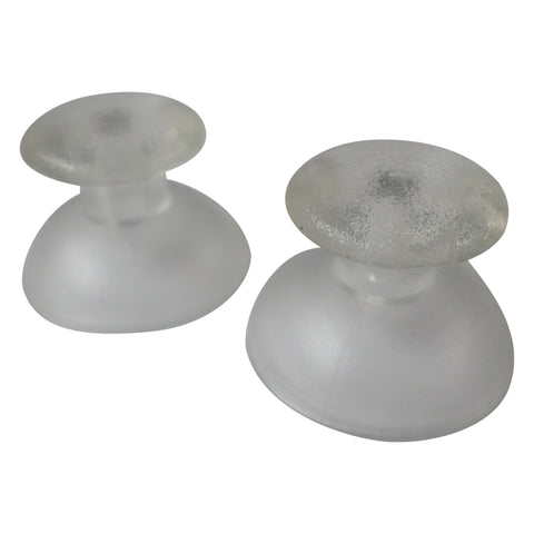 Thumbsticks for Sony PS3 controllers analog rubber convex replacement - 2 pack Clear | ZedLabz