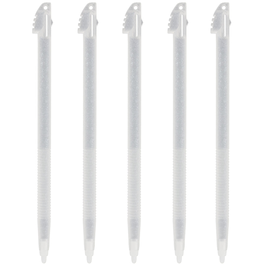 Replacement Glitter Stylus Set For Nintendo 3DS XL - 5 Pack Clear | ZedLabz