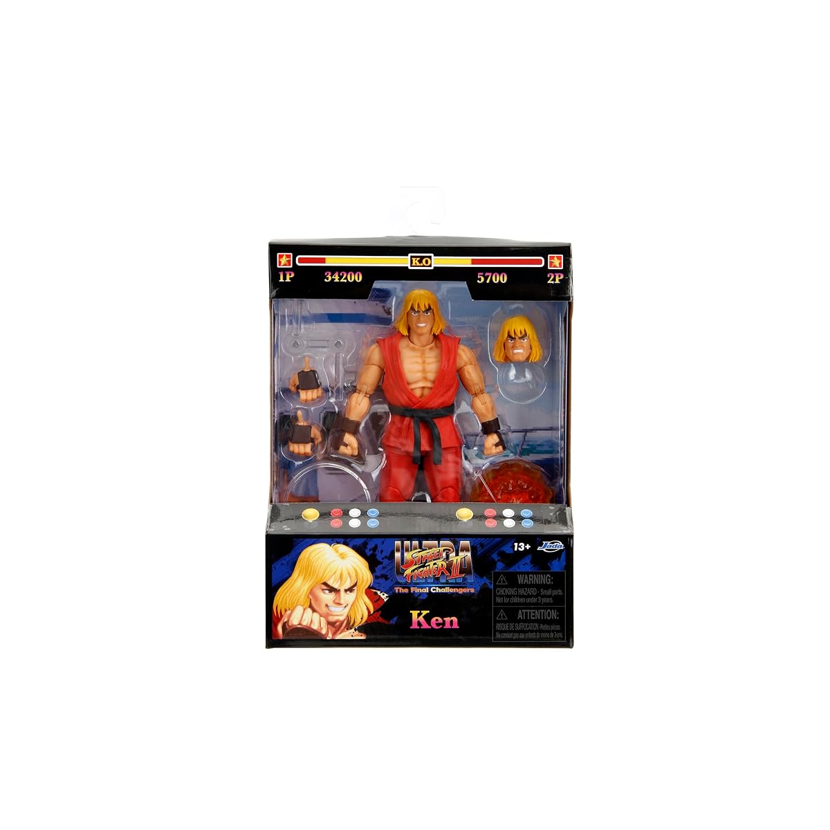Ultra Street Fighter II: The Final Challengers Ken 1:12 Scale Action Figure | Jada Toys