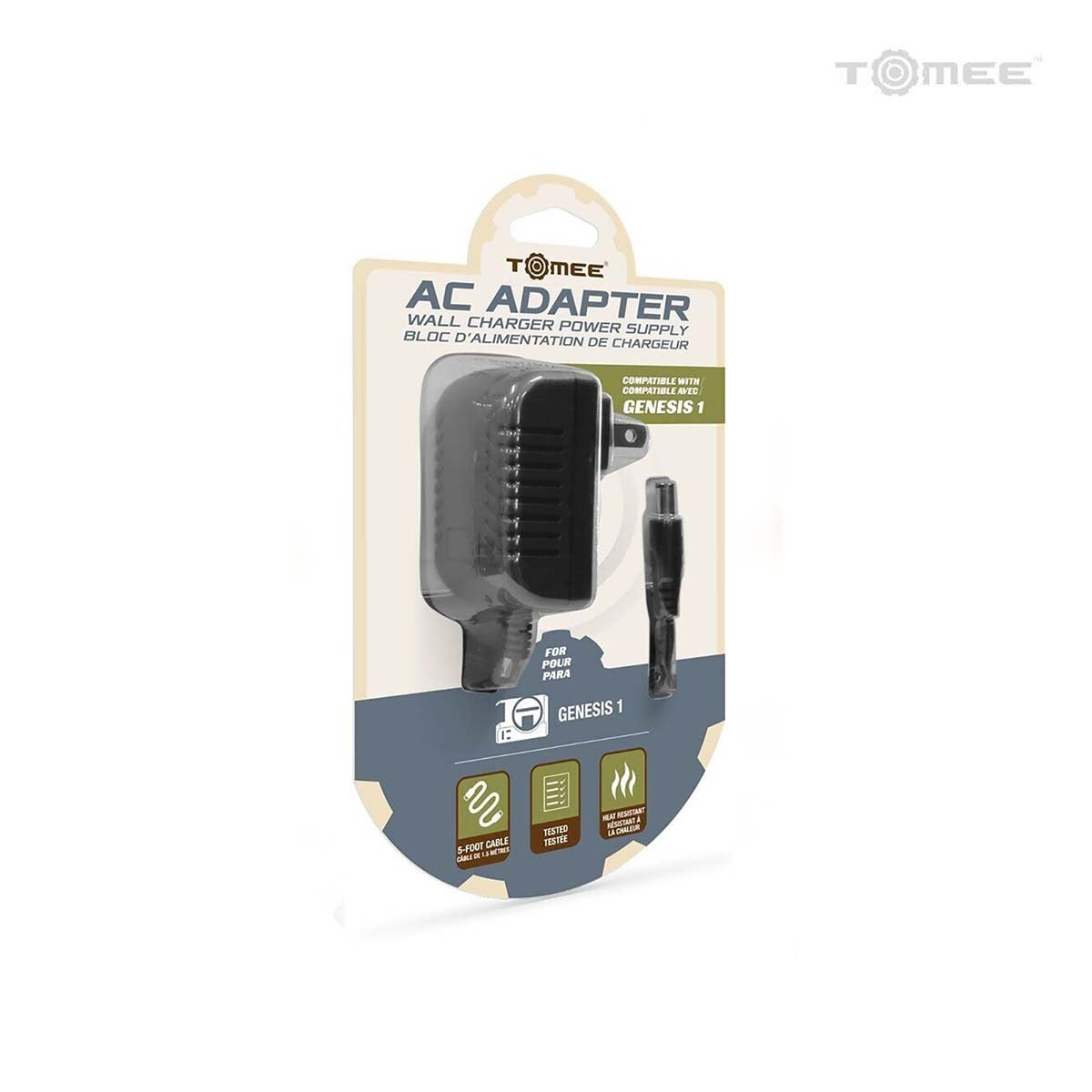 AC adapter for Sega Genesis / Mega Drive model 1 - US plug | Tomee