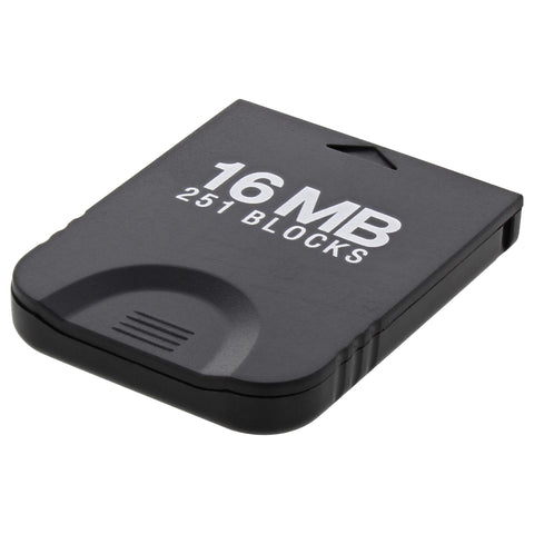 Memory card for GameCube & Wii Nintendo 16MB 251 Block NGC GC compatible replacement - black | ZedLabz