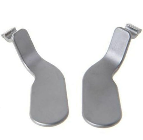Metal Long Back Paddles For Xbox One Elite Series 1 Controllers - Silver | ZedLabz