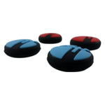 Thumbstick caps for Nintendo Switch Lite & Switch Joy-Con silicone rubber protective grips Smash Bros style - 4 pack Blue & Red | ZedLabz