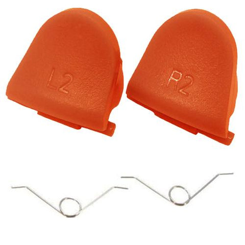 Trigger Button & Spring Set For Sony PS4 Controllers - Orange | ZedLabz