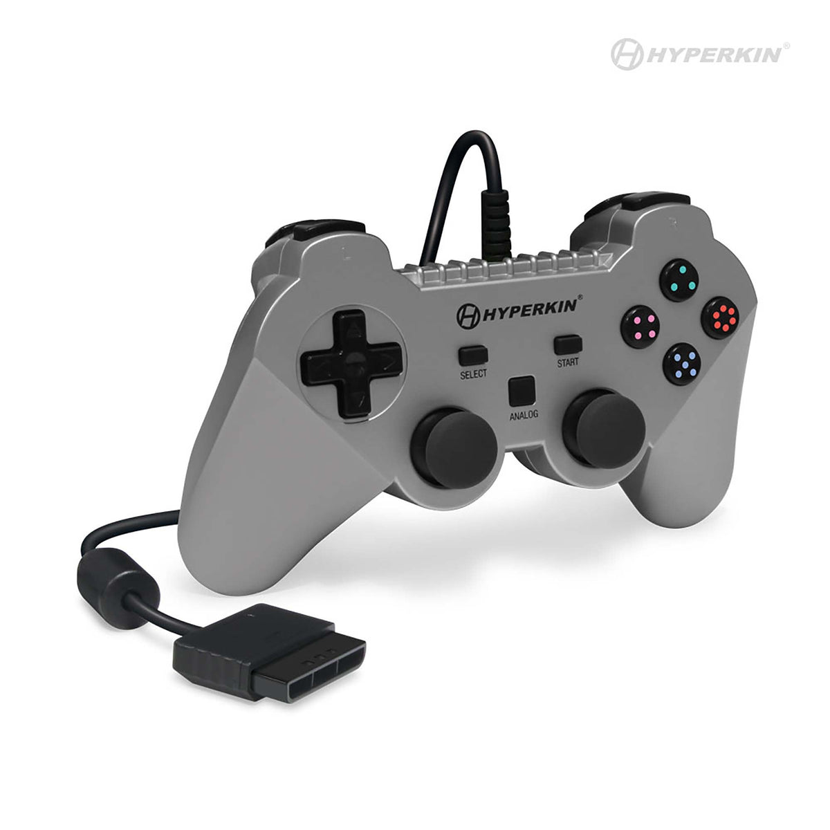 Brave Warrior premium wired controller for Sony PS2 PlayStation 2 - Silver | Hyperkin