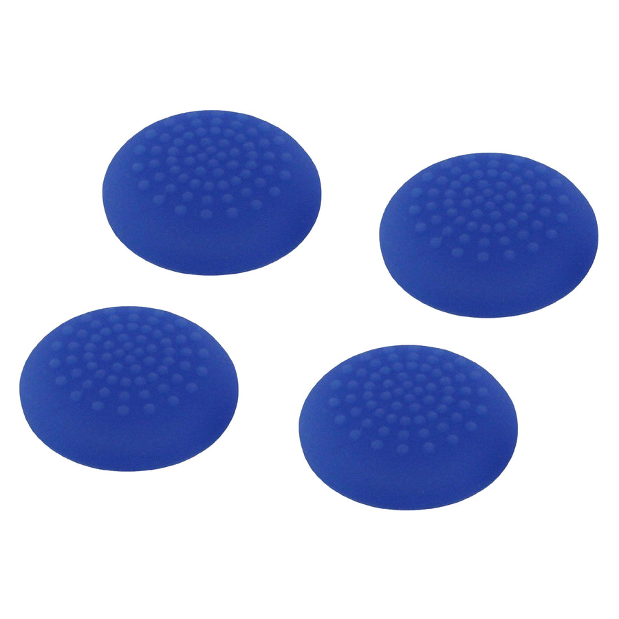 ZedLabz convex soft silicone thumb grips for Sony PS4 controller analog sticks - 4 pack blue