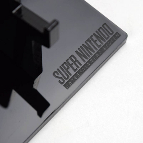 Display stand for Nintendo SNES controller Super Nintendo - Crystal Black | Rose Colored Gaming