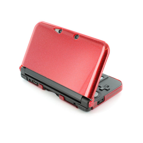 Starter kit for 3DS XL Nintendo stylus, protective screen & console cover - Glitter Red | ZedLabz