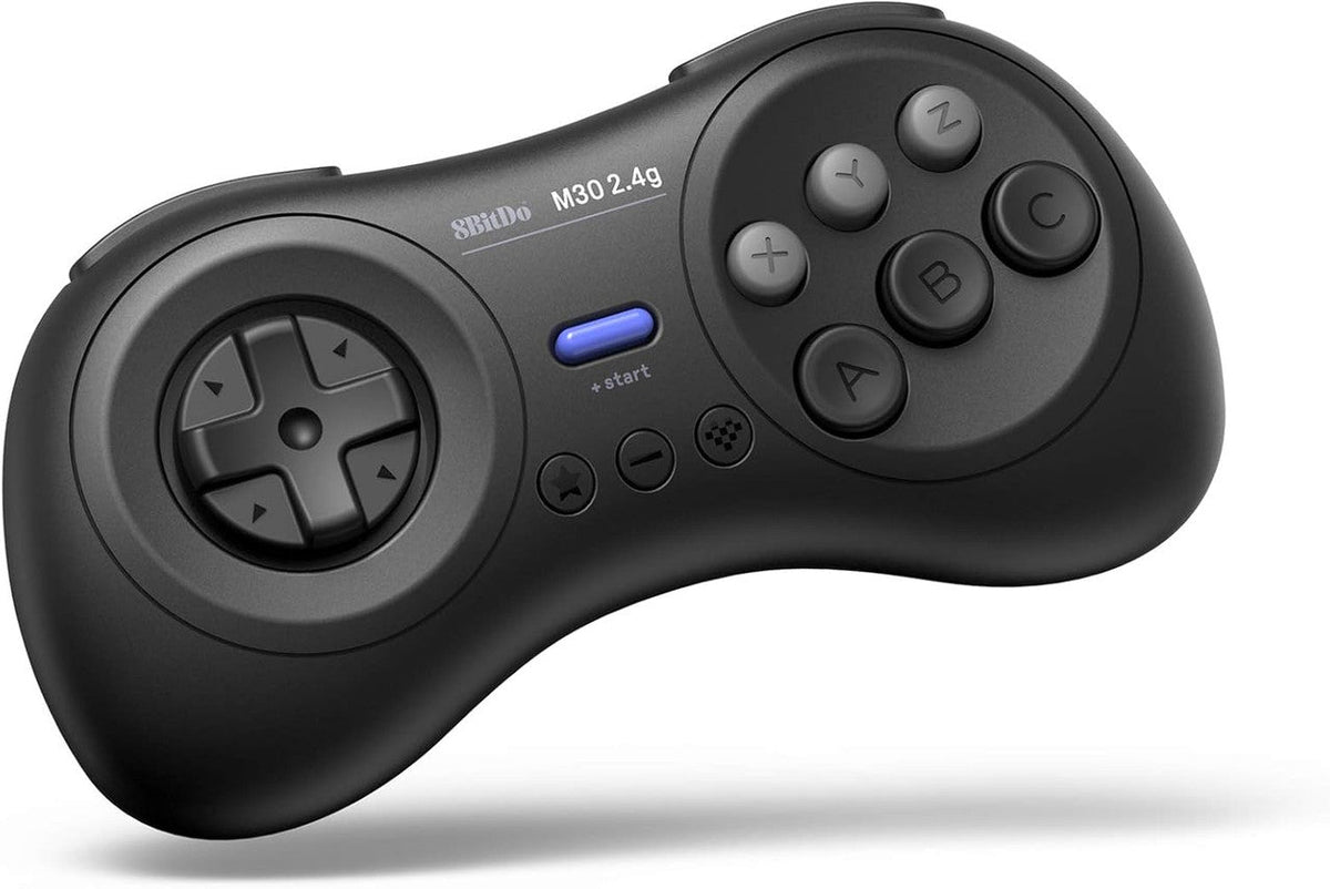 M30 2.4G wireless controller for original SEGA Mega Drive & Genesis - black | 8BitDo - 1