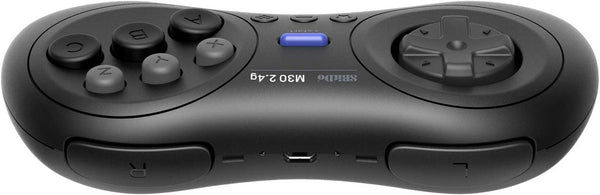 M30 2.4G wireless controller for original SEGA Mega Drive & Genesis - black | 8BitDo - 2
