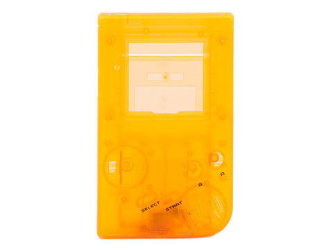 Front & Back Housing Shell For Nintendo Game Boy DMG-01 Original Console - Clear Orange | Retro Modding