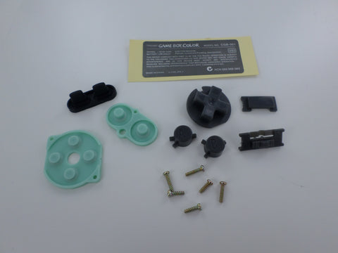 Replacement housing shell case repair kit for Nintendo Game Boy Color GBC (Colour) - Clear Orange | ZedLabz