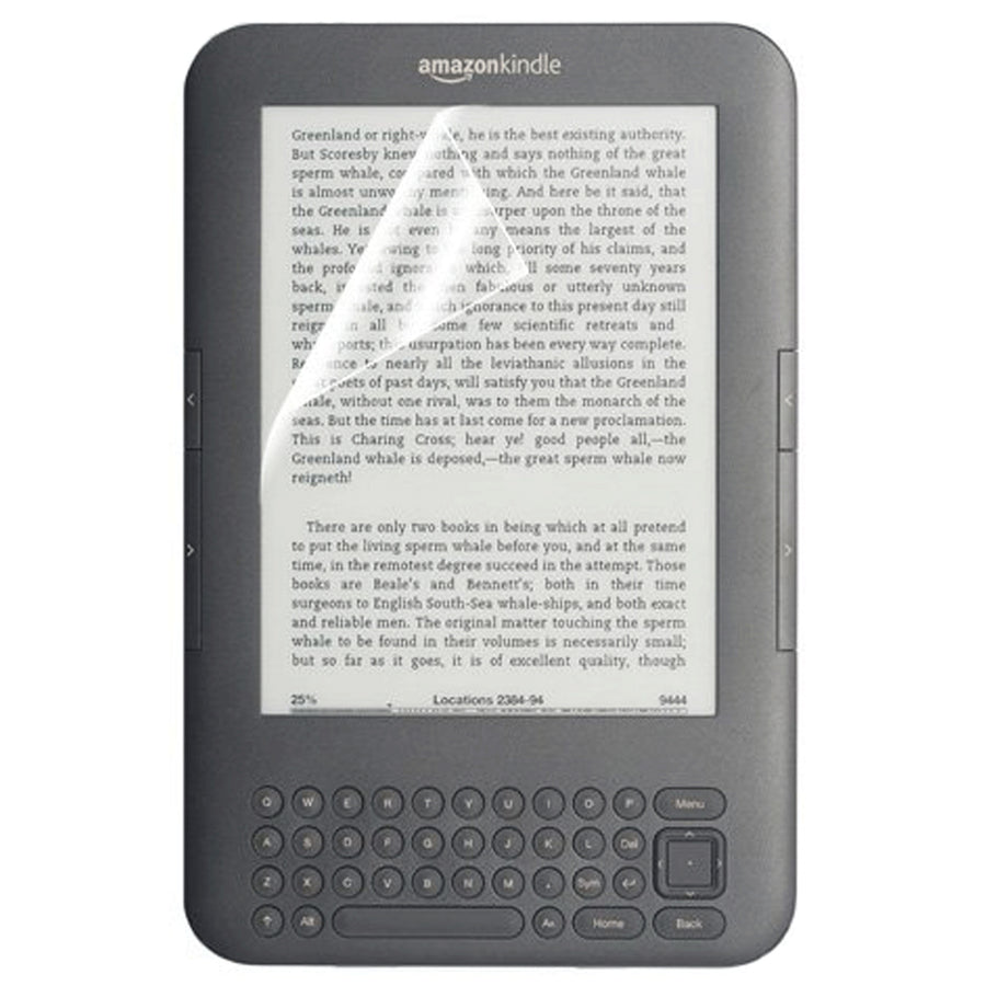 Screen Protector for Amazon Kindle 3 Keyboard with Cloths - 3 pack | ZedLabz
