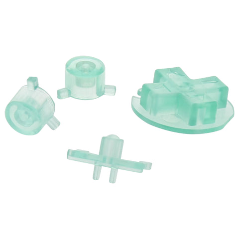 Replacement Button Set For Nintendo Game Boy Pocket - Clear Sea Green | ZedLabz