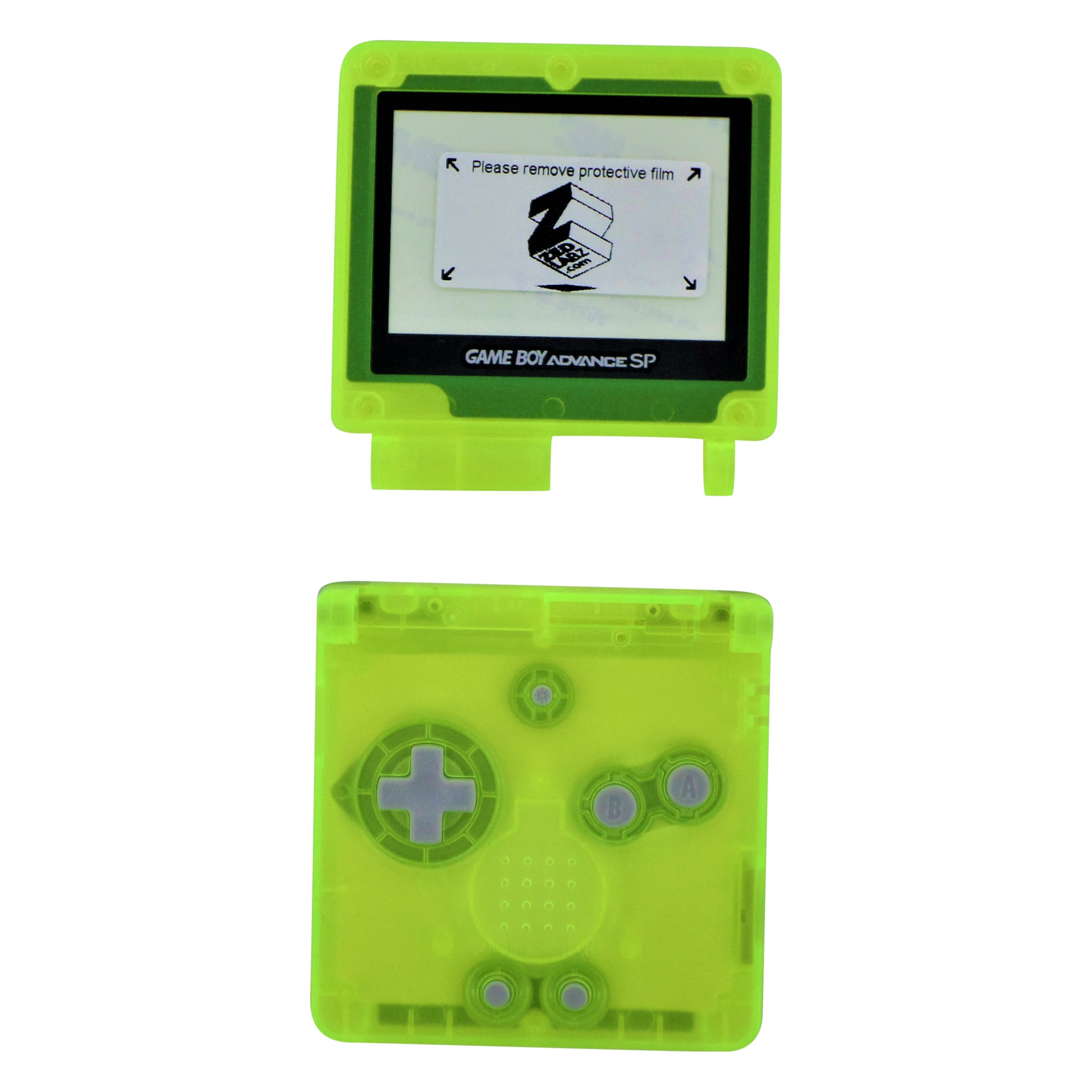 Housing shell for Nintendo Game Boy Advance SP GBA kit replacement - Clear | ZedLabz