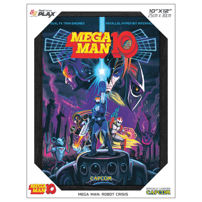 Mega Man Robox Crisis lenticular frame art officially licensed 10x12 ...
