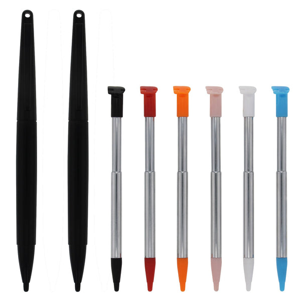 Metal Extendable Standard & XL Stylus Pen Set For 2015 Nintendo NEW 2DS XL - 8 Pack | ZedLabz