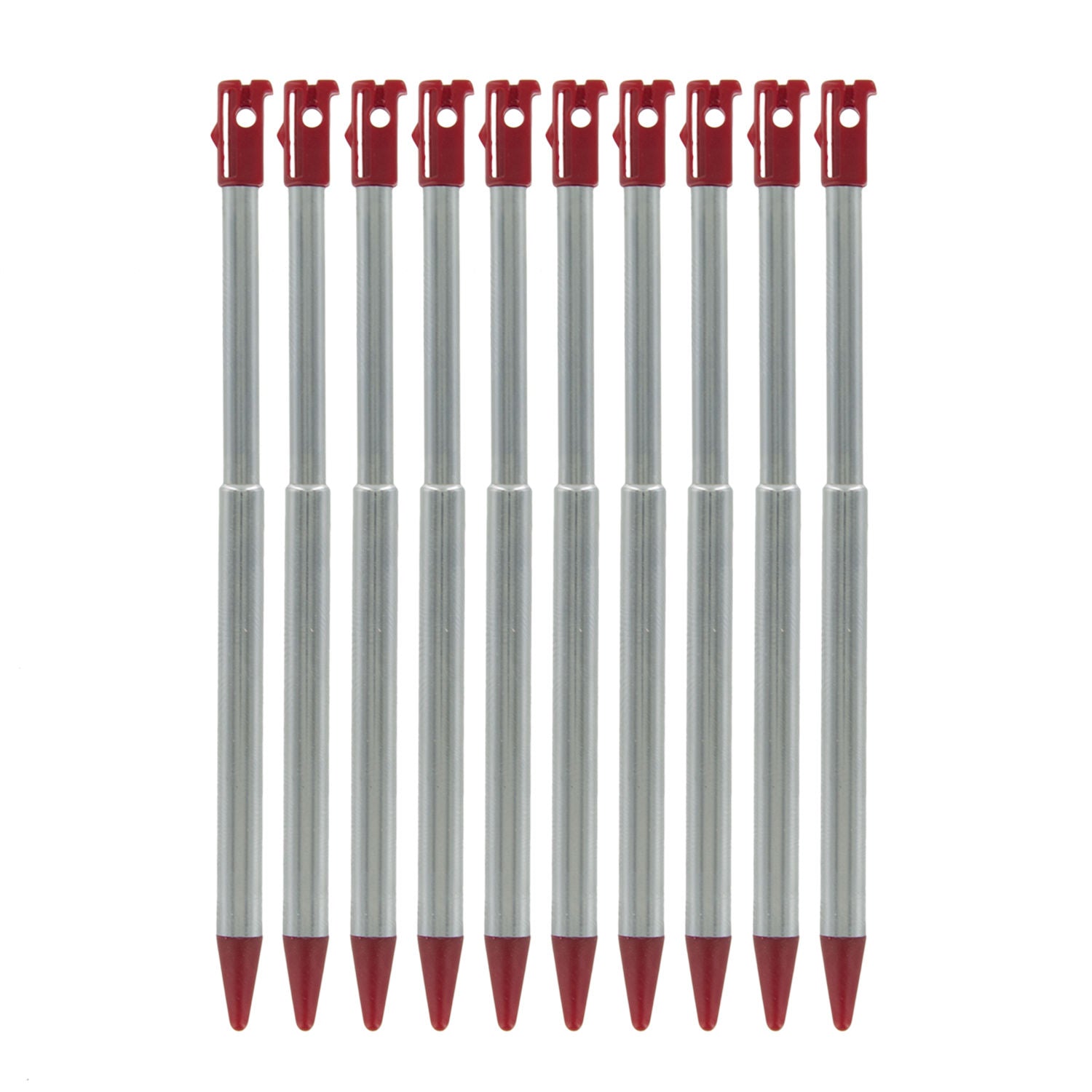 Metal Extendable Stylus For 2012 Nintendo 3DS - 10 Pack Red | ZedLabz - 4