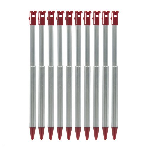 Metal Extendable Stylus For 2012 Nintendo 3DS - 10 Pack Red | ZedLabz - 6